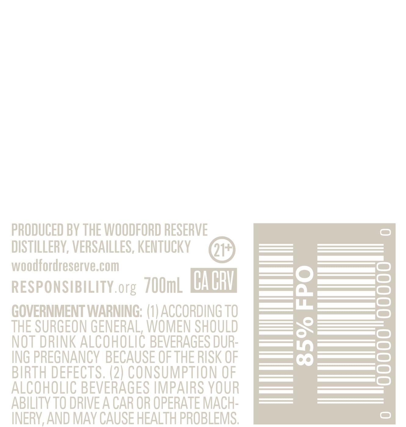 Woodford Reserve Master's Collection Super Seasoned Oak Bourbon label image 3