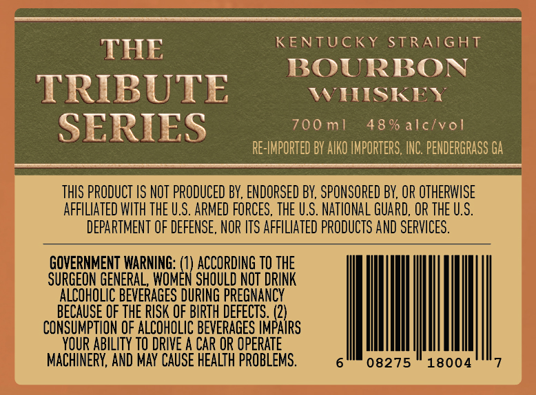 The Tribute Series label image 3