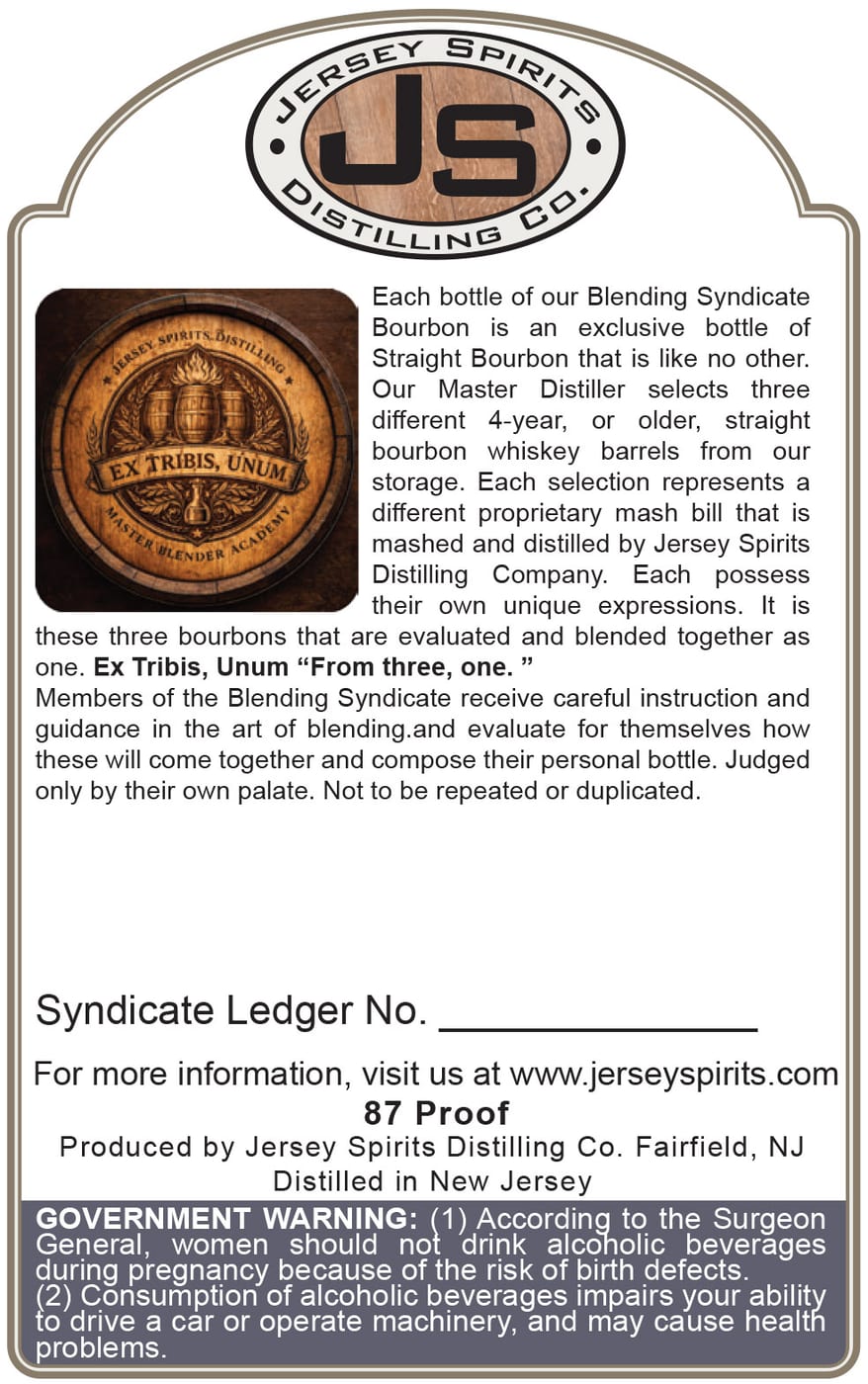 Blending Syndicate Bourbon label image 2