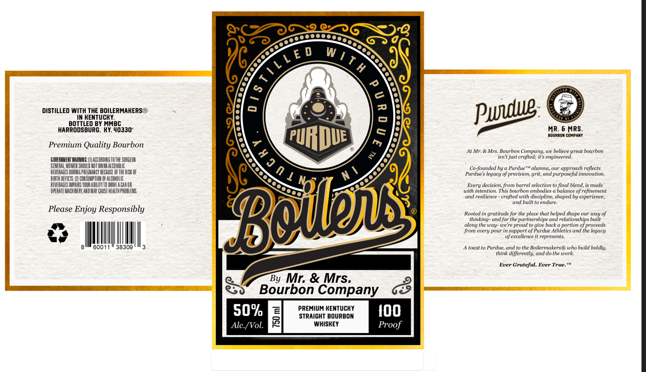 By Mr. & Mrs. Bourbon Company label