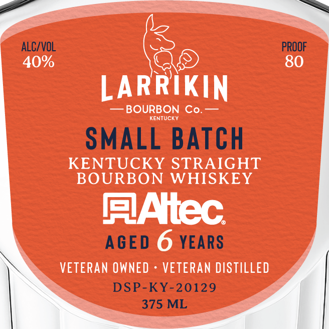 Larrikin Bourbon CO label