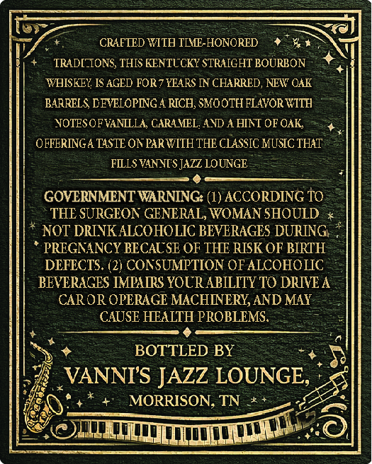 Vanni's Jazz Lounge label image 2