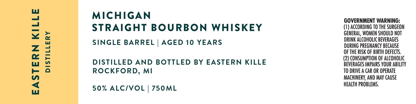 Eastern Kille Distillery label