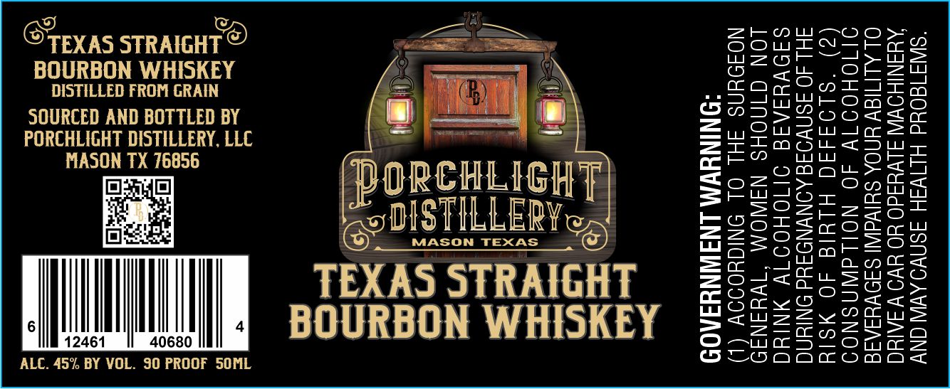 Porchlight Distillery label