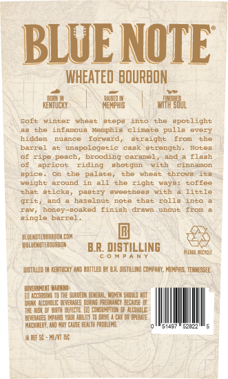 Blue Note Wheated Bourbon label image 2