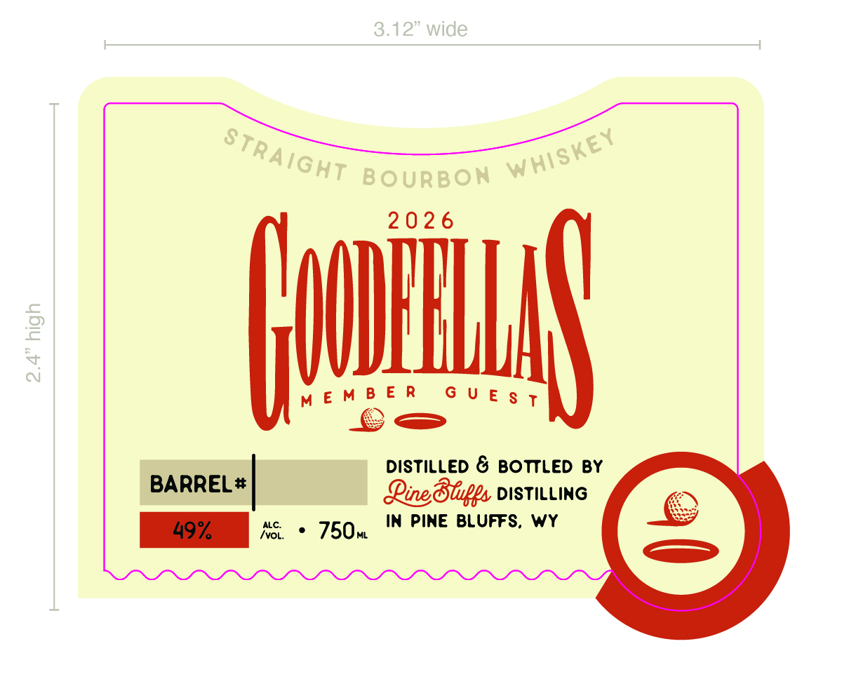 Pine Bluffs Distilling label