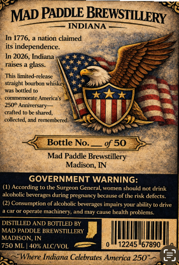 Mad Paddle Brewstillery label image 2