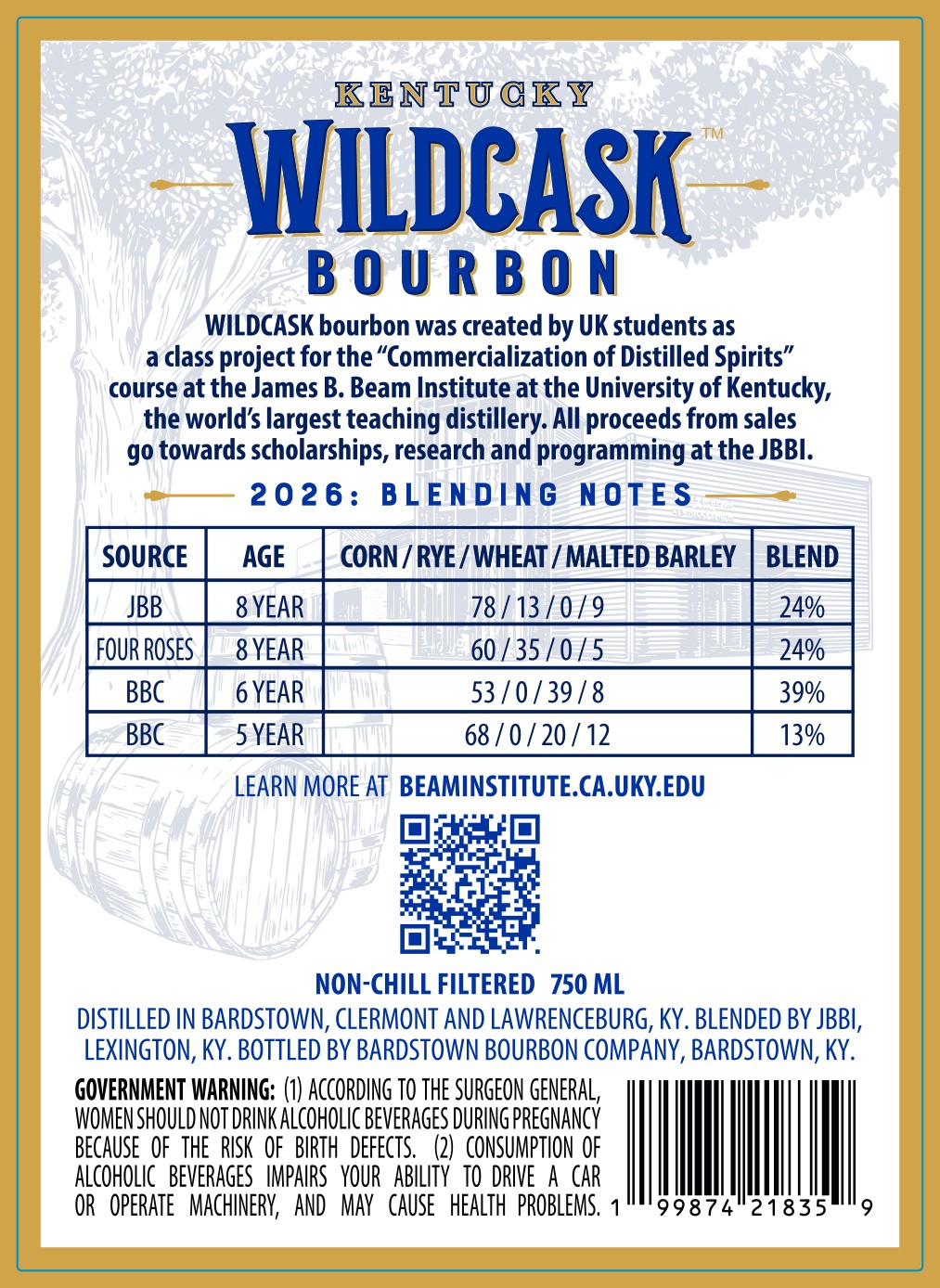 Kentucky Wildcask label image 3