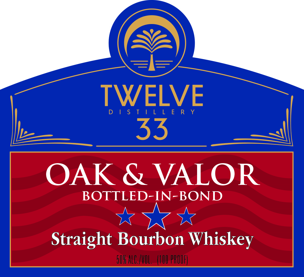 Twelve 33 Distillery label