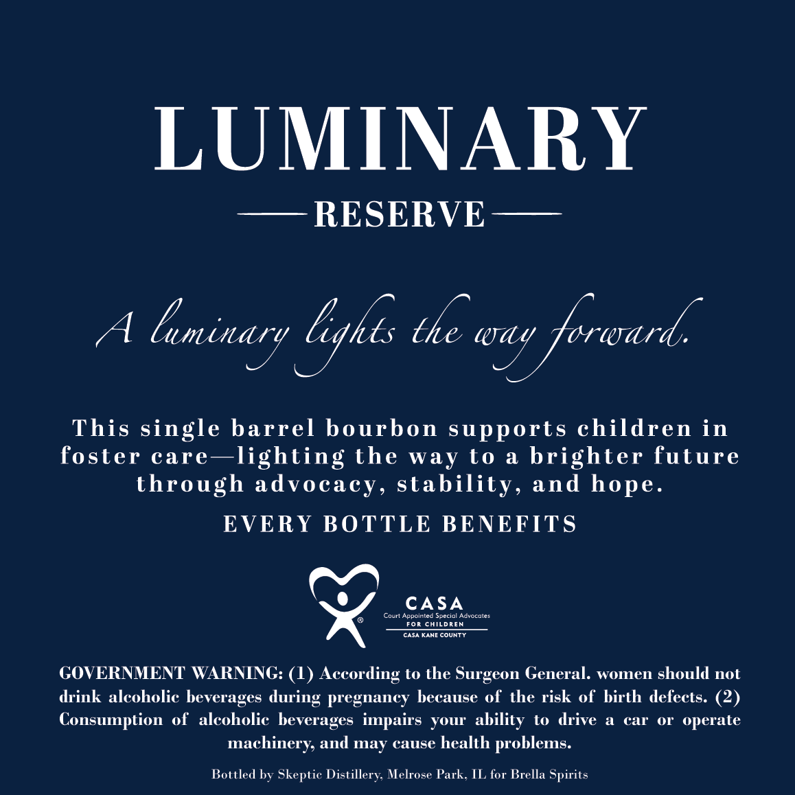 Luminary Reserve Single Barrel Bourbon label image 2