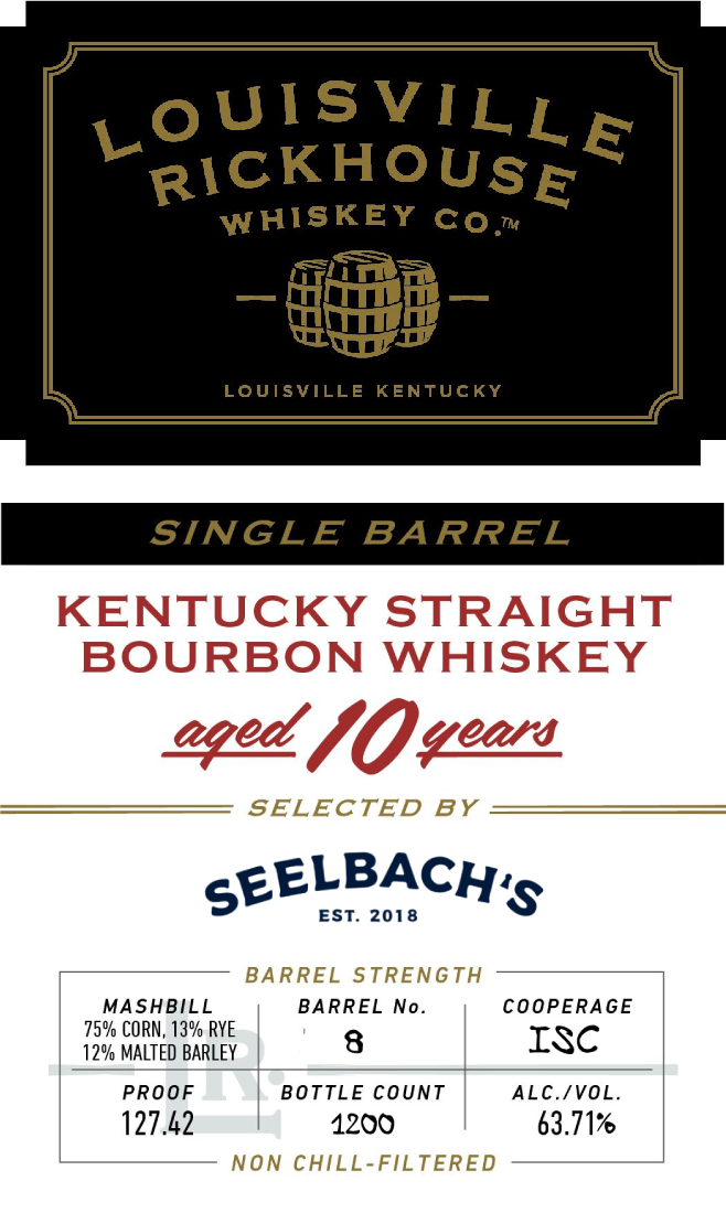Louisville Rickhouse Whiskey CO label