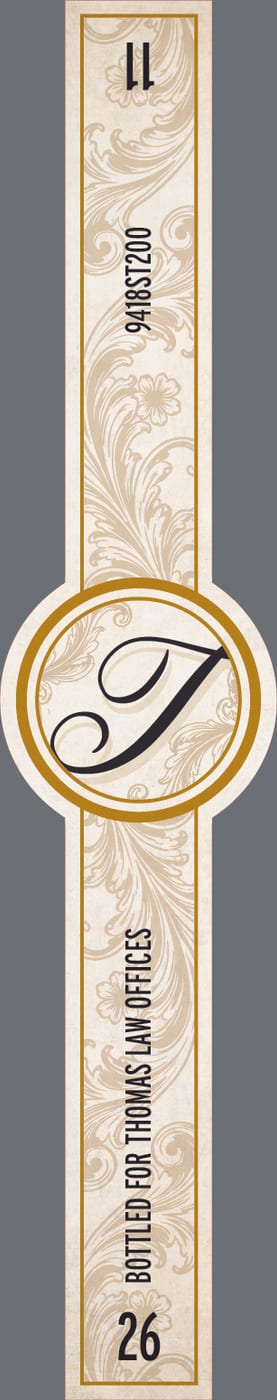 Whiskey Thief Distilling CO. Judgement Proof label image 3