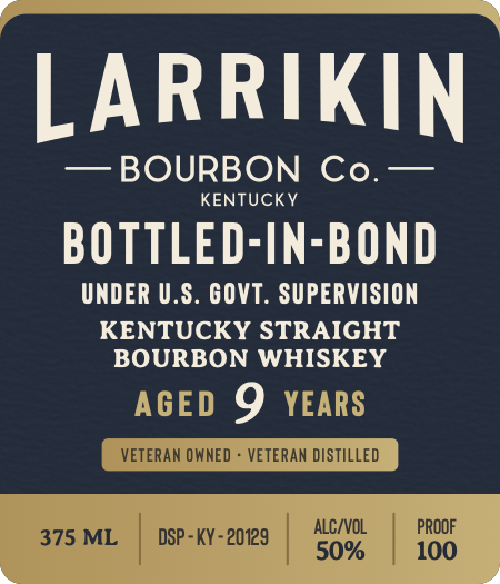 Larrikin Bourbon CO. label