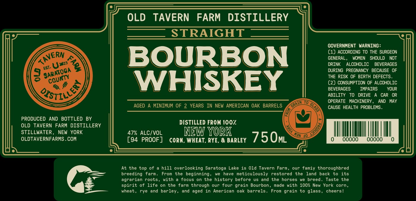Old Tavern Farm Distillery label