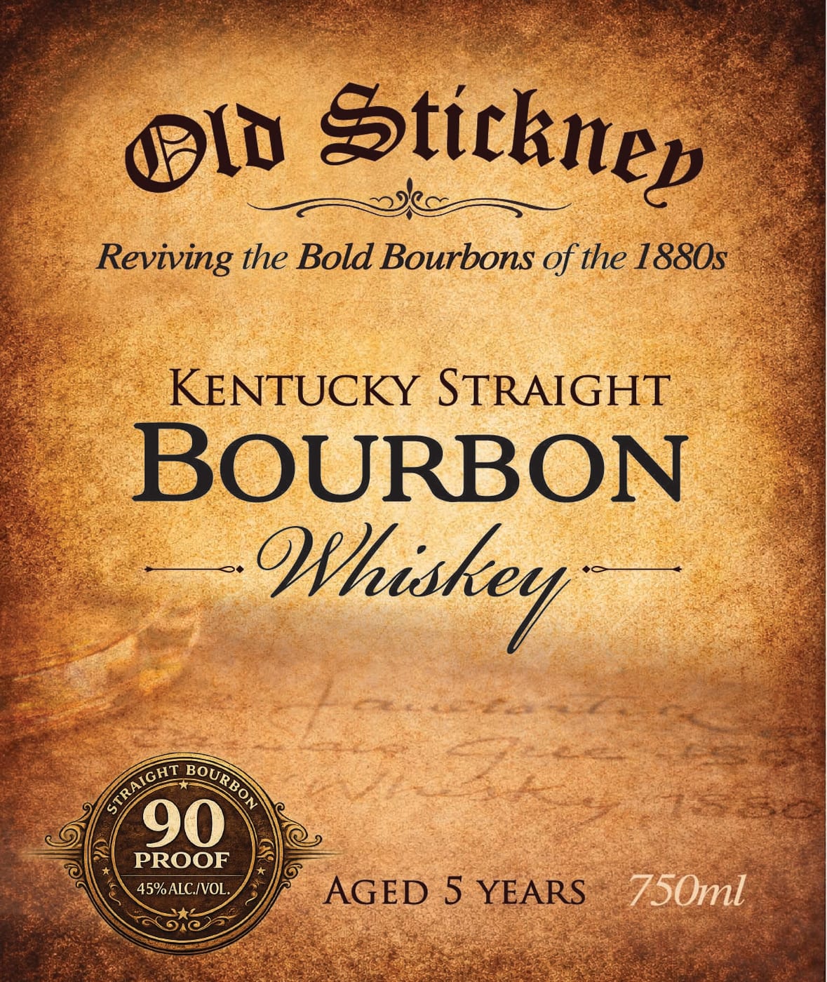 Old Stickney label