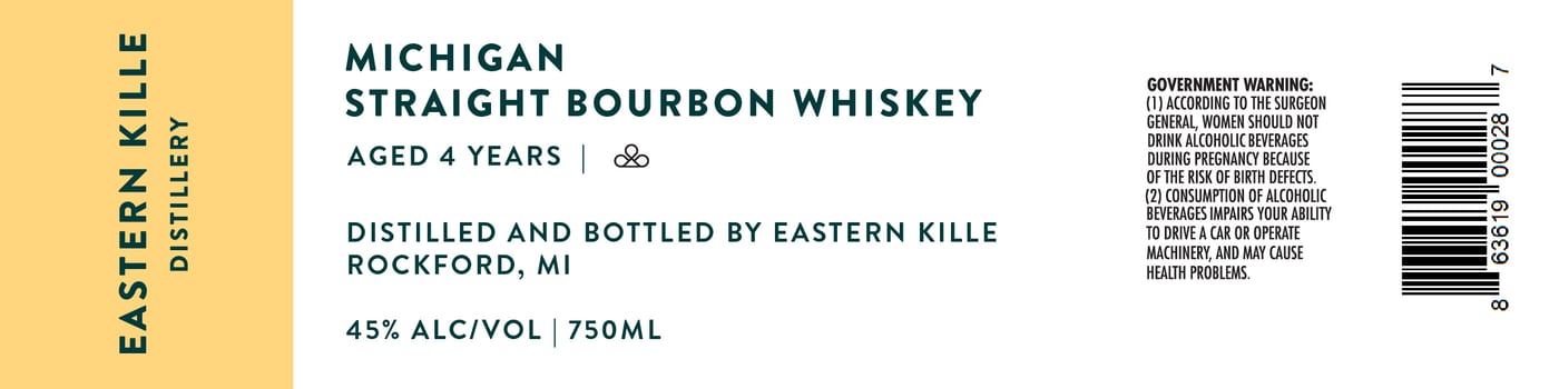 Eastern Kille Distillery label