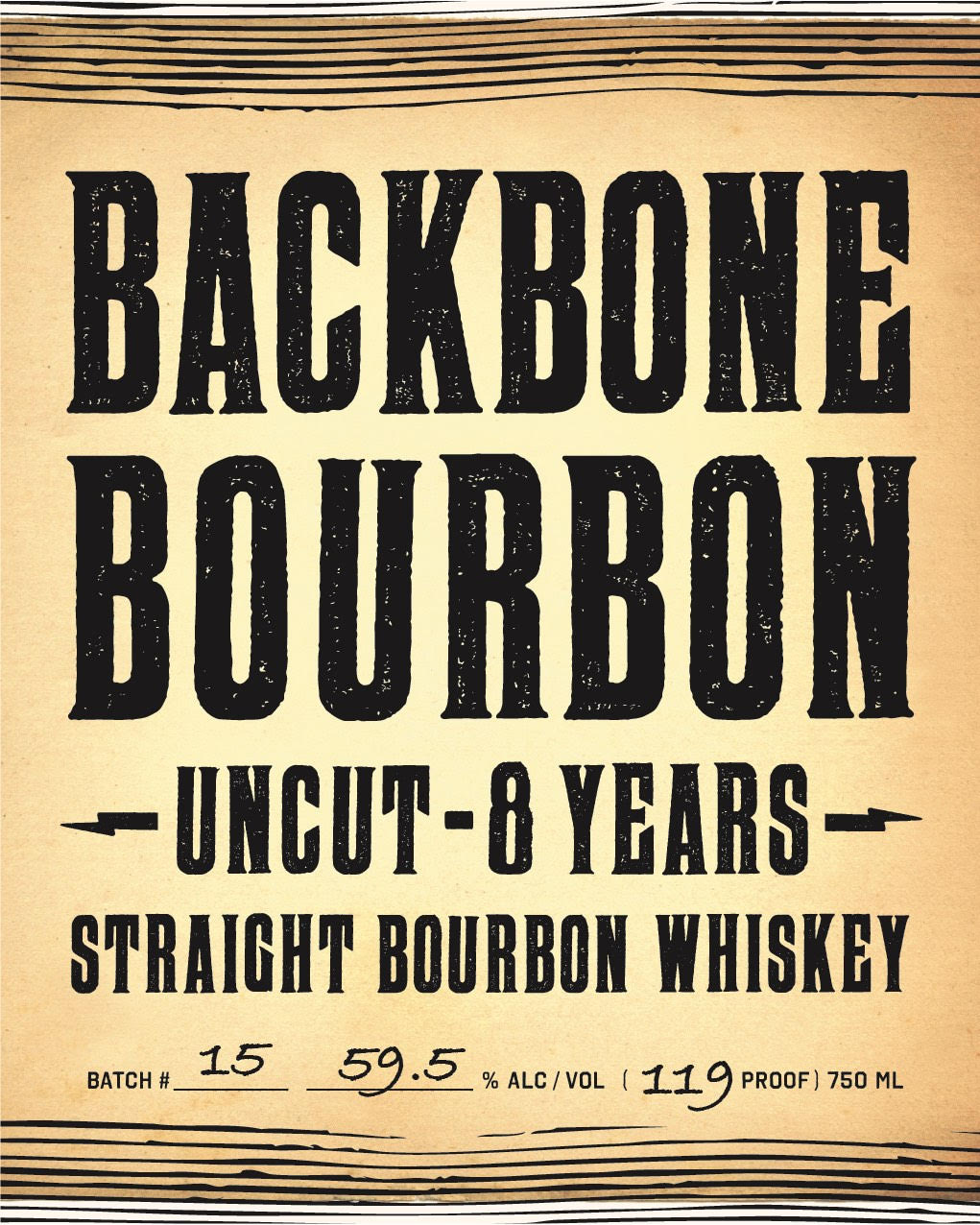 Backbone Bourbon label