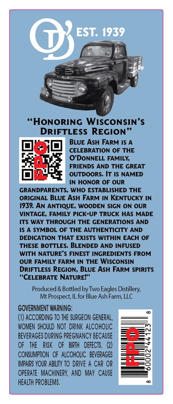 Blue Ash Farms label image 2