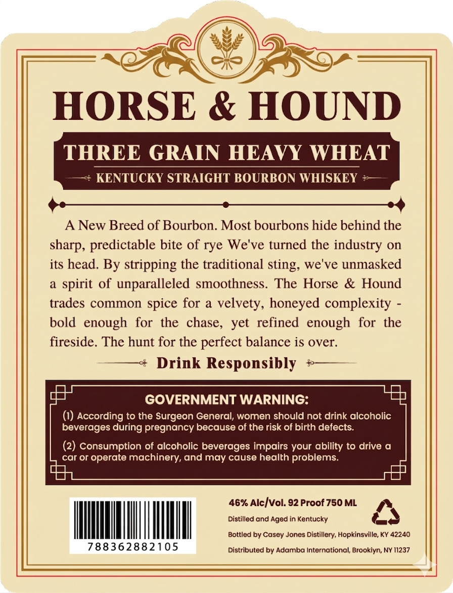 Horse And Hound label image 2