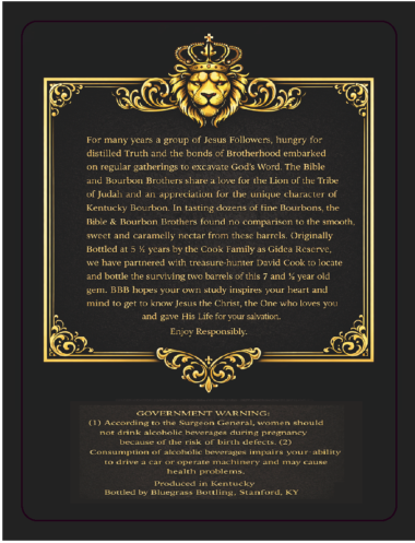 Bible & Bourbon Brothers label image 2