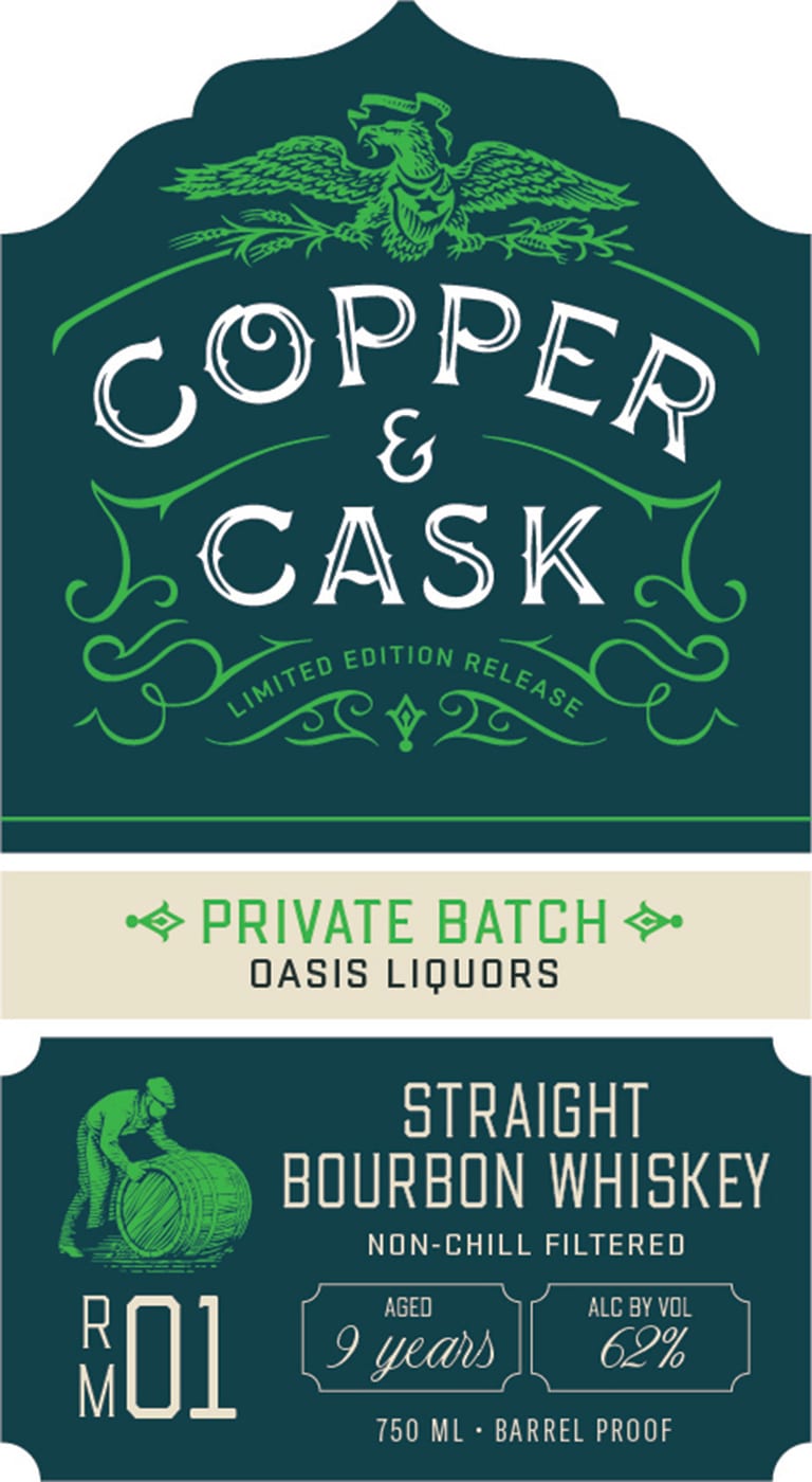 Copper & Cask label
