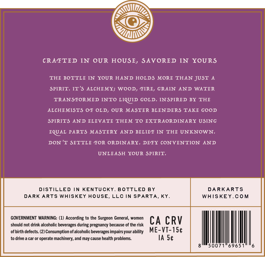 Dark Arts Whiskey House label image 2
