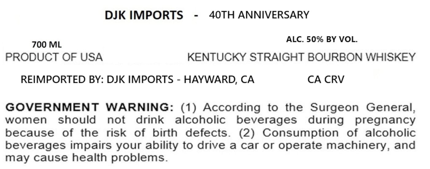 Djk Imports label