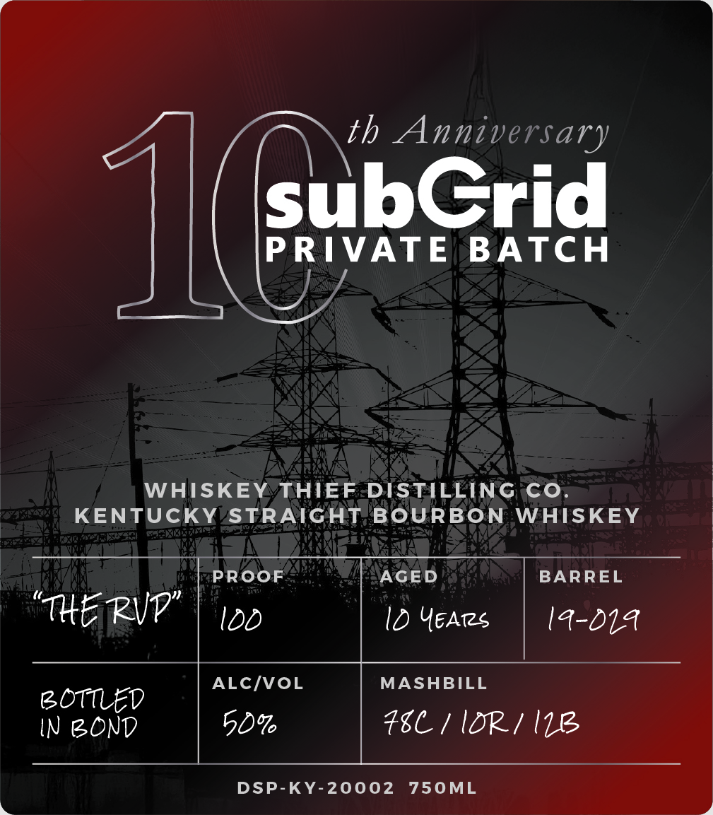 Whiskey Thief Distilling CO. label