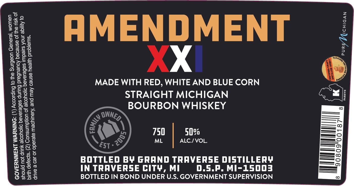 Amendment Xxi label