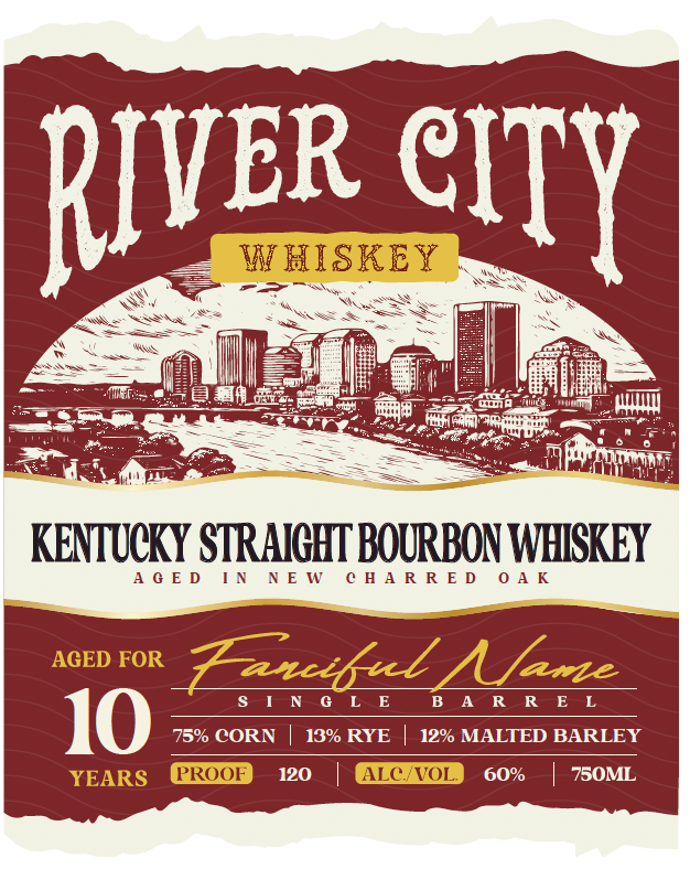 River City Whiskey label