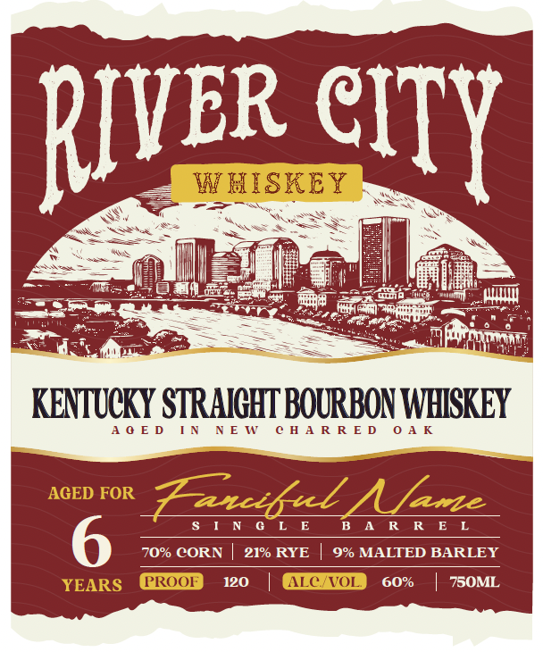 River City Whiskey label