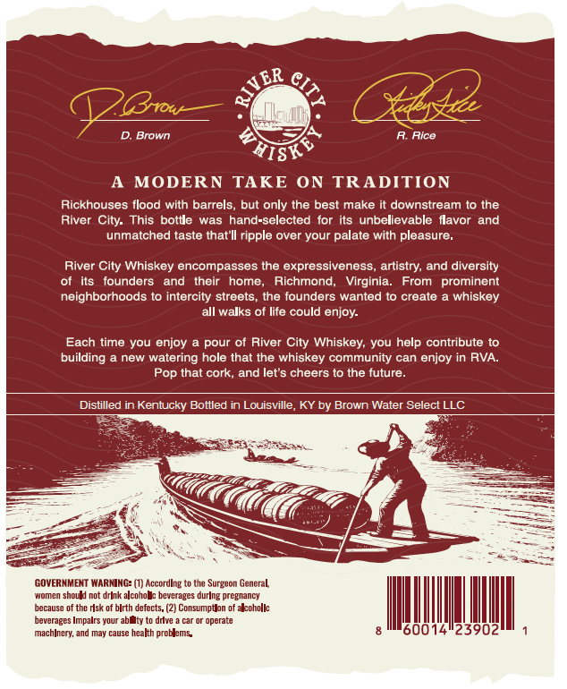 River City Whiskey label image 2