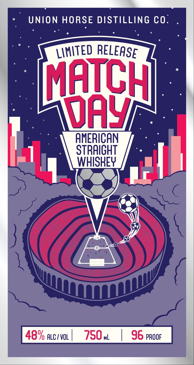 Union Horse Distilling CO Match Day label