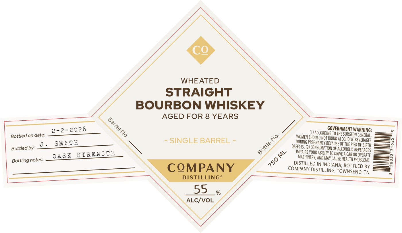 Company Distilling label