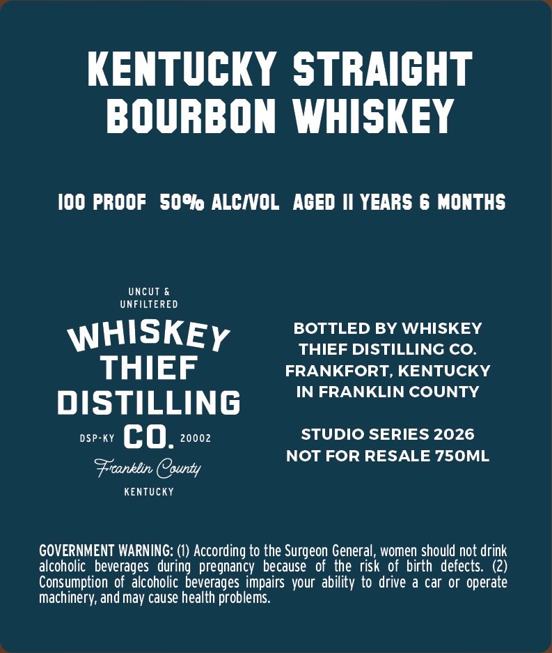 Whiskey Thief Distilling CO. Big D label image 2