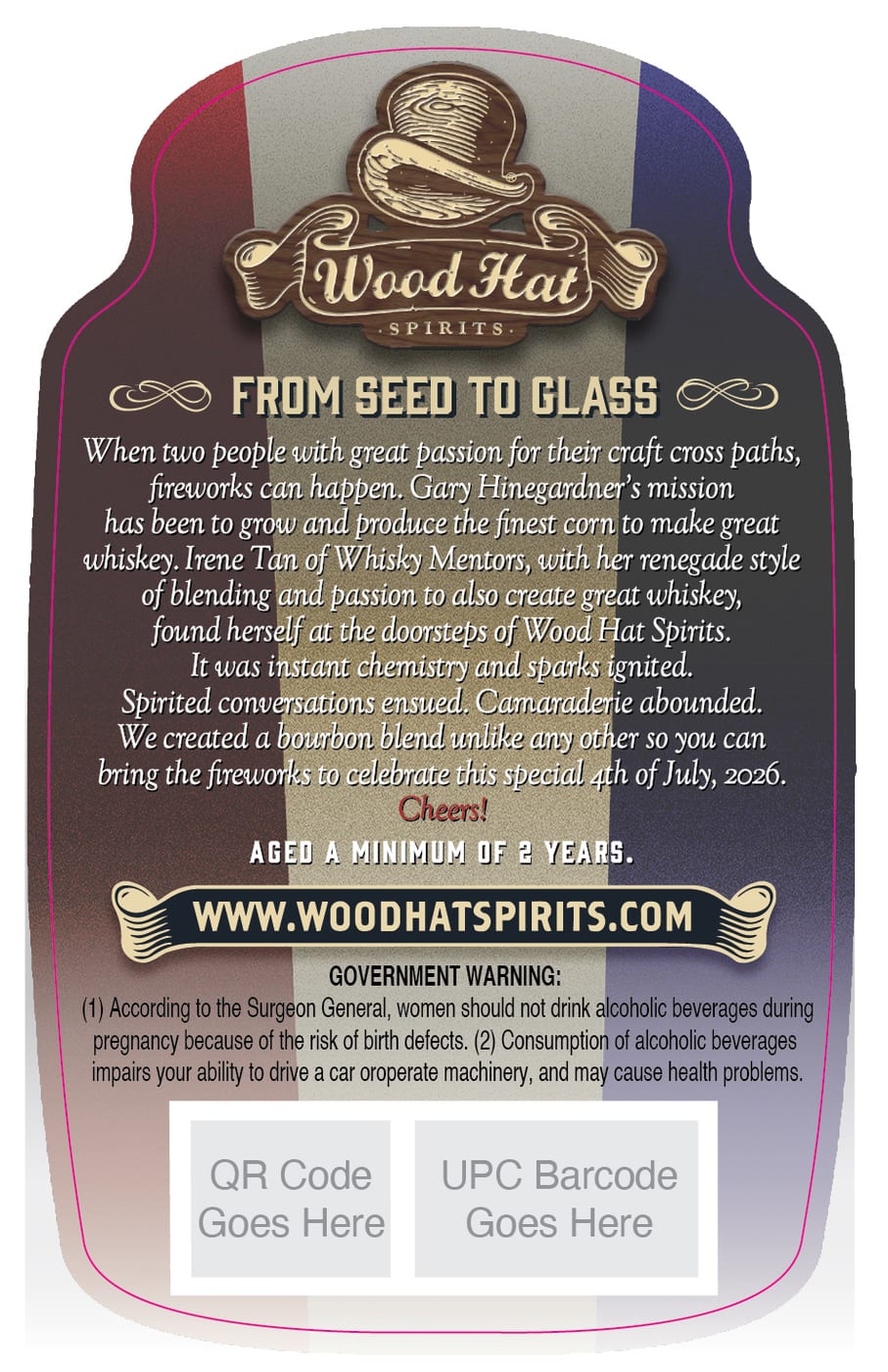 Wood Hat Spirits All American label image 2