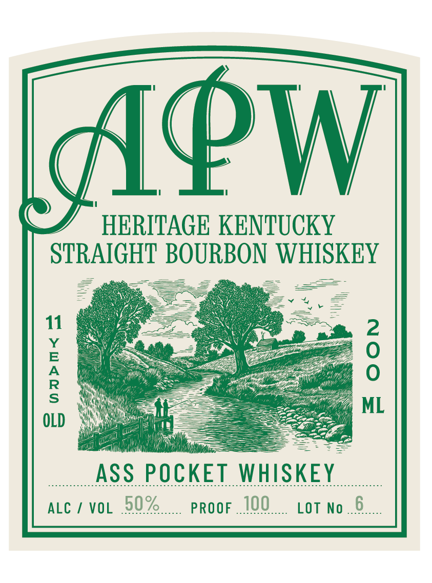 Ass Pocket Whiskey label
