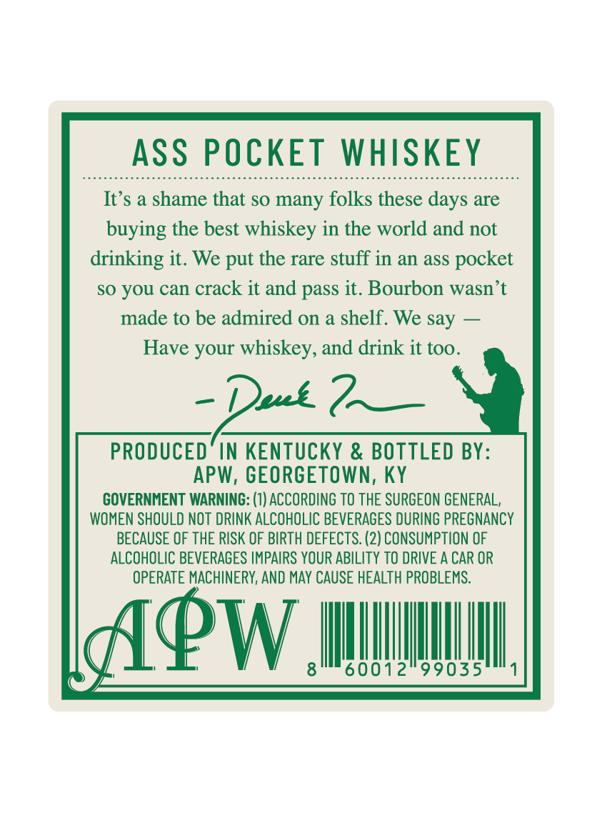 Ass Pocket Whiskey label image 2
