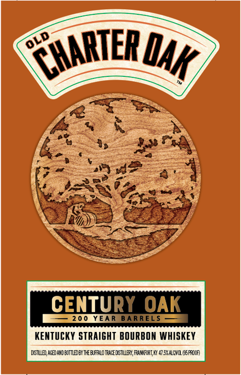 Old Charter Oak label
