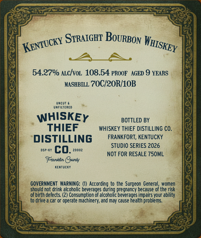 Whiskey Thief Distilling CO. Two Milestones label image 2