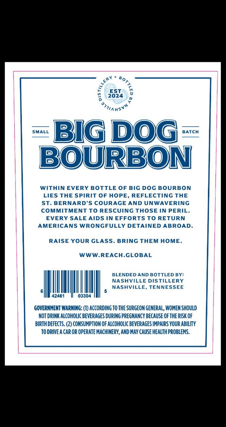 Big Dog Bourbon label image 2