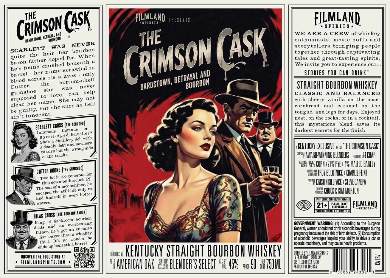 Filmland Spirits label