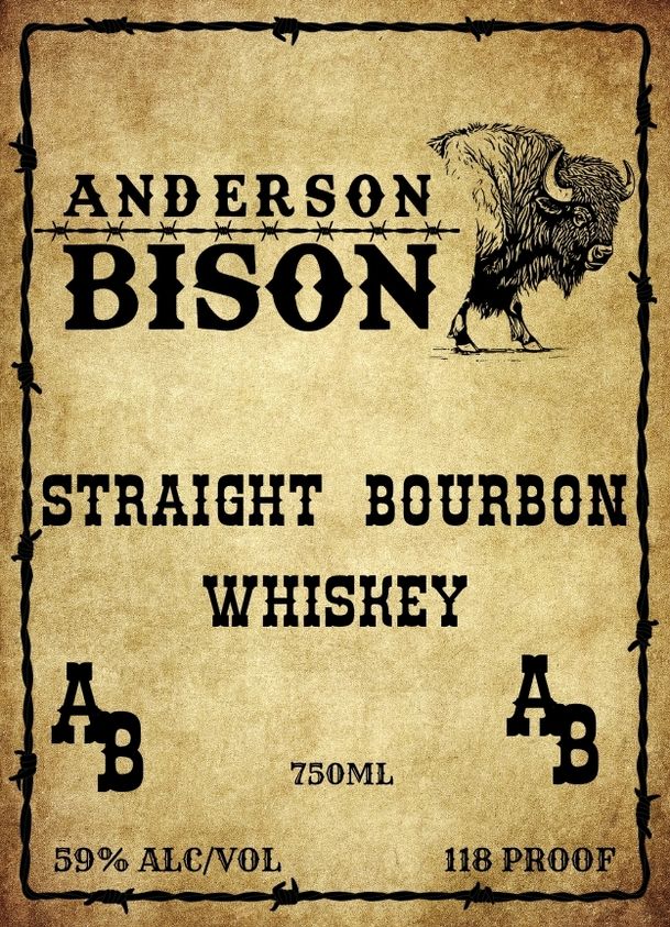 Anderson Bison label