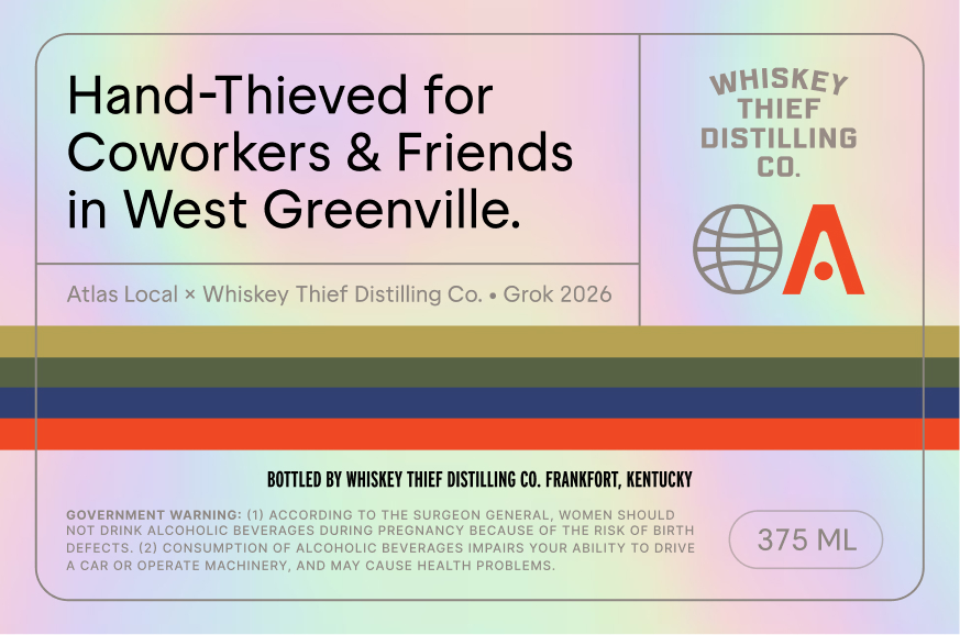 Whiskey Thief Distilling CO. label image 2