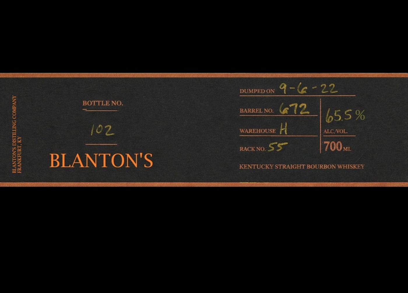 Blanton's label