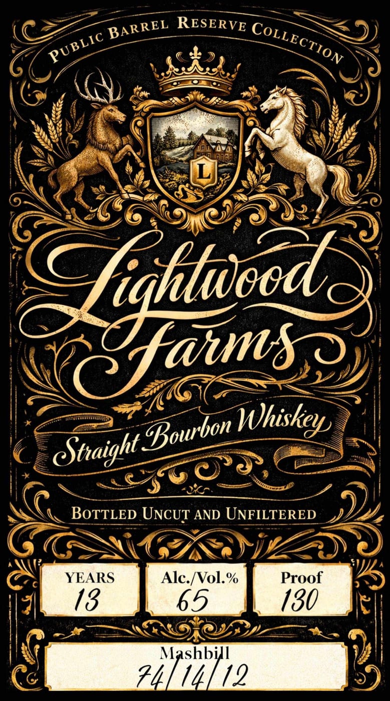 Lightwood Farms label