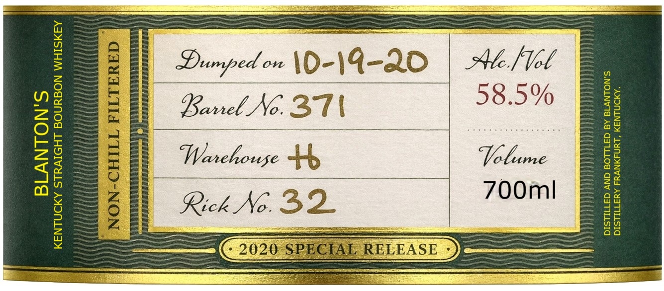 Blanton's label