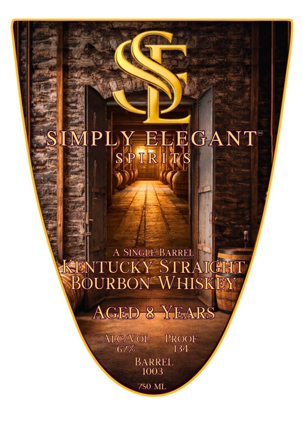 Simply Elegant label