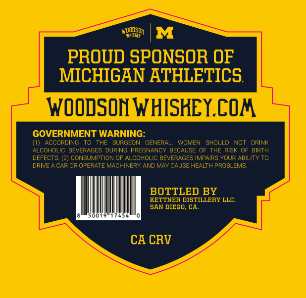 Woodson National Championship Mi label image 2