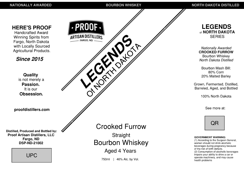Legends Of North Dakota label